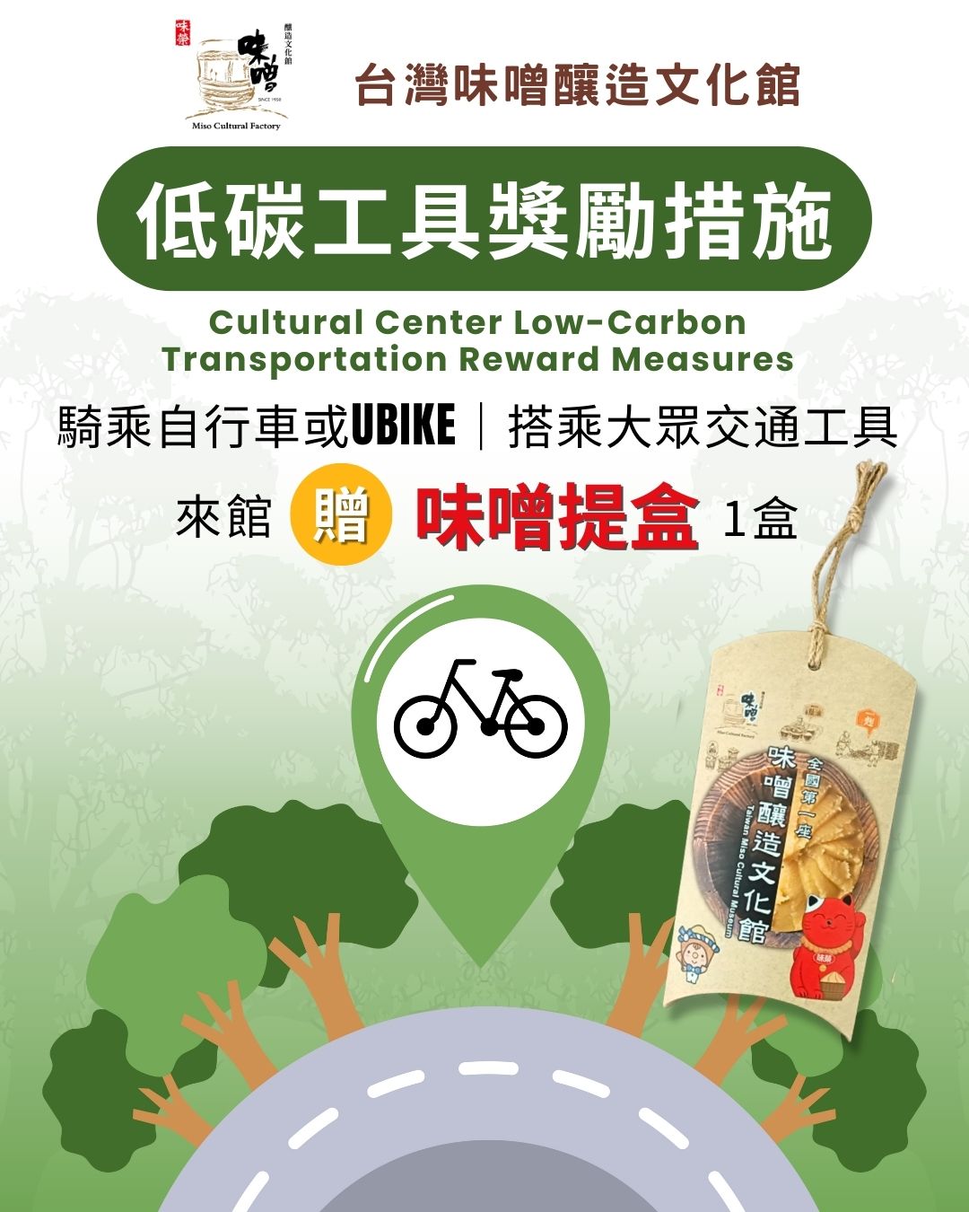 使用低碳工具來館獎勵措施