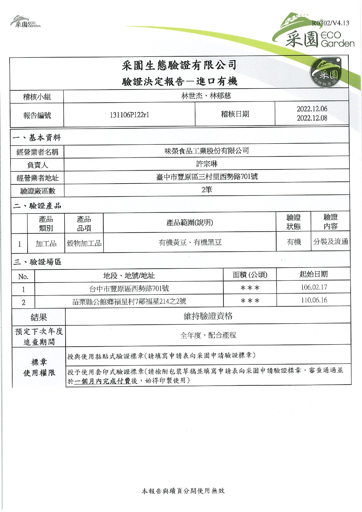 Weiron organic import certificate
